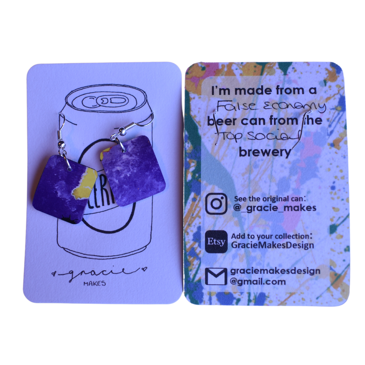 
                  
                    Beerings - Tap Social Can Earrings
                  
                